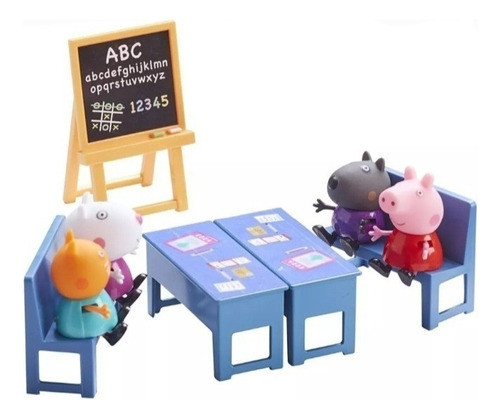 Set Peppa Pig Aula De Escuela. Original 0