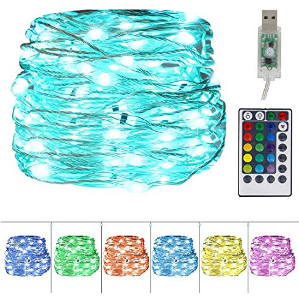 Twinkle Star Guirnalda De Luces Usb, 100 Luces Led Impermeab 0