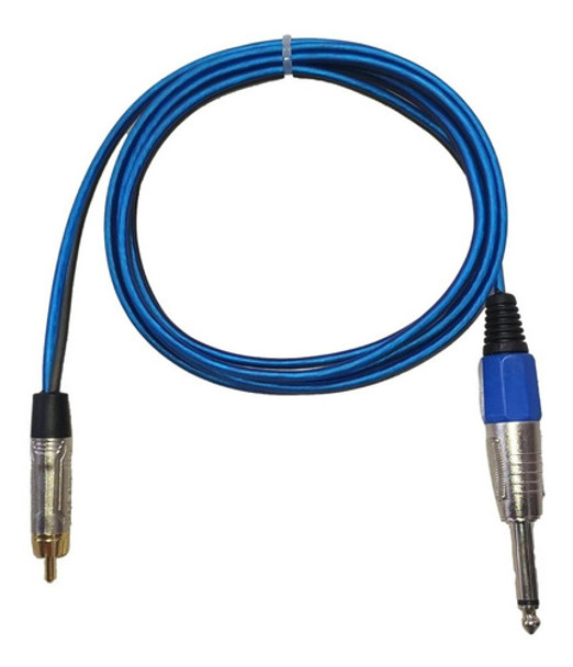 Cable Tattoo Rca Premium Tatuajes Tatuar Azul Y Plata 0
