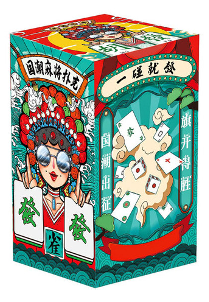Mahjong Jogando Cartas 144 Telhas Jogo De Tabuleiro Mahjong 0