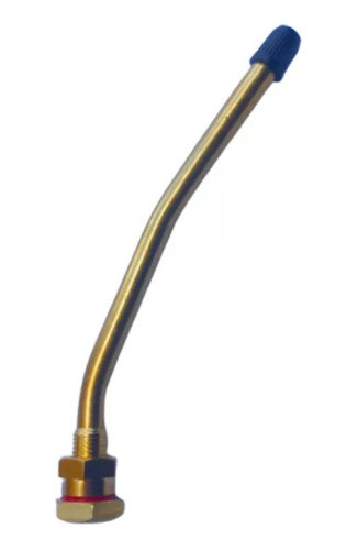 10 Bico Válvula Roda Disco Pneu S/câmera Caminhão 145mm Curv 0