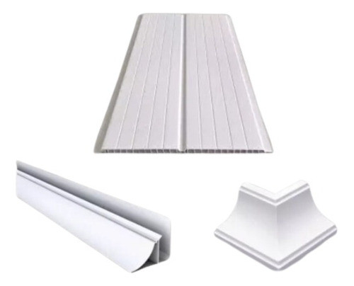 Forro Pvc  Branco Kit Com Acabamentos Comodo 3x3 0