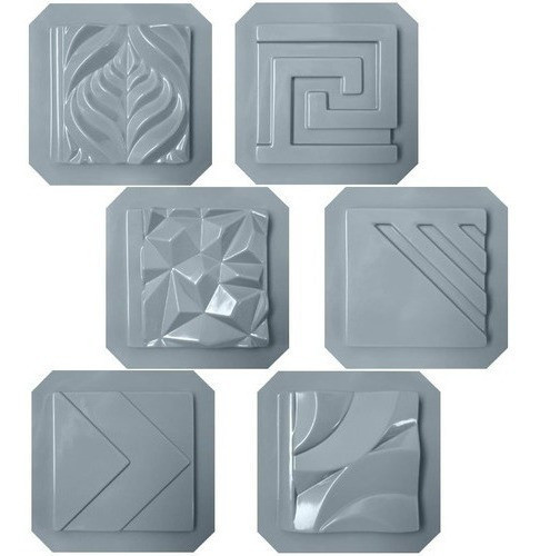 Kit 6 Formas Abs Mini Vaso - 10x10cm - Vários Modelos Escolh 0