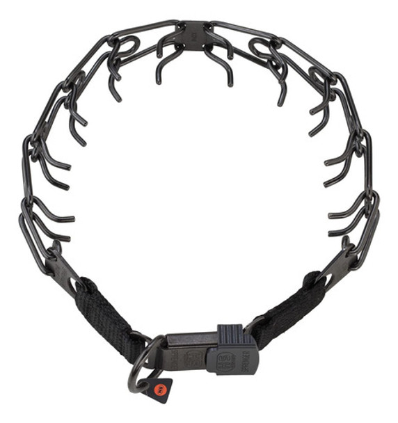 Herm Sprenger Collar De Acero Inoxidable Negro Con Hebilla P 0
