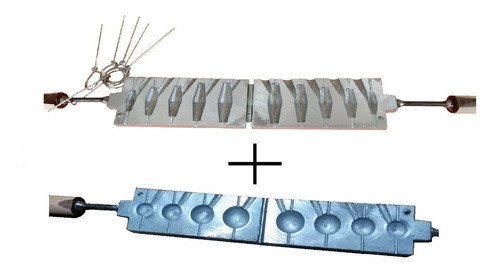 Combo Molde Para Hacer Plomadas Pasantes Cono + Esfericas 0
