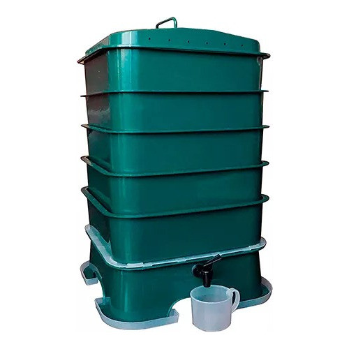Compostera Vermitek Vermihut Plus 5 Bandejas - -sdshop 0