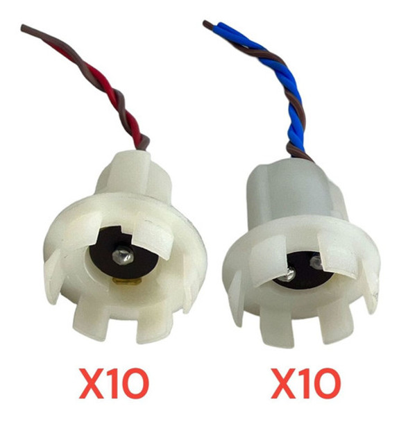 20 Soquete Terminal Rosetado 1 E 2 Polos C/ Garra Universal 0