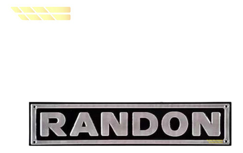 Placa Randon Lateral Mod Novo (escrita Larga) 0