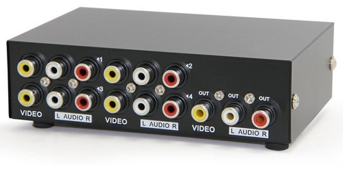 Panlong 4 Av Interruptor Conmutador De Rca 4 En 1 Caja De 0