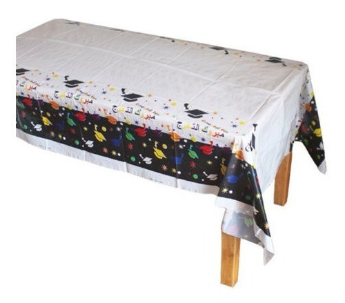 Mantel Plástico Desechable Sombrero Doctorial Mesa Cubierta 0