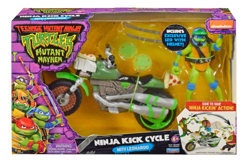 Tortugas Ninja - Ninja Kick Cycle Con Leonardo - 83430 0