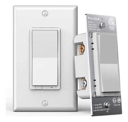 Interruptor De Luz Wifi Inteligente De 3 Vas/un Solo Polo, C 0