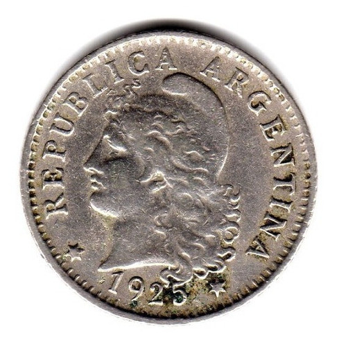 Moneda Argentina Niquel 5 Centavos 1925 0