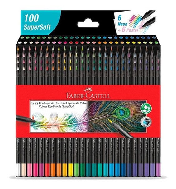 Lapices Faber Castell Supersoft X 100 Colores 0