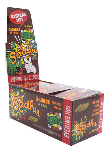 Piteira Sadhu Evening Slim Brown Com 24 Livretos 0