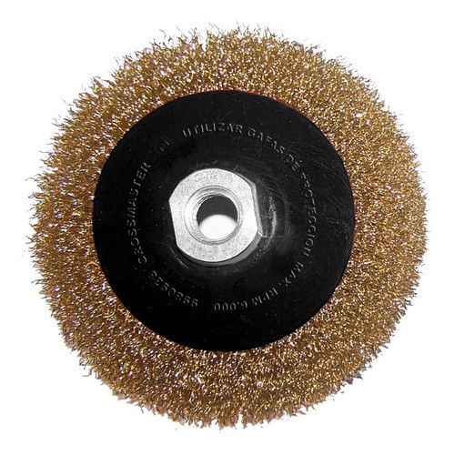 Cepillo Cónico De Alambre Rizado 115mm 4 Pulgada Crossmaster 0