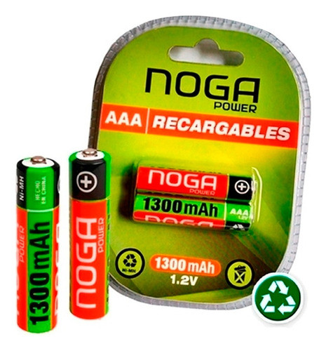 Pilas Aaa Recargables 1,2v Power Baterias 1300 Mah 0