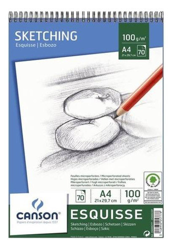 Block Dibujo Canson Sketching Esquisse A4 Serviciopapelero 0