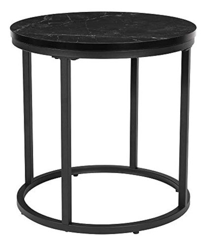 Ball & Cast Home Kitchen End Table 15.25 Dia Negro Juego De 0