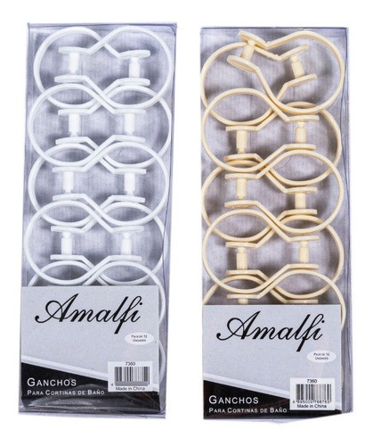 Ganchos P/cortina De Baño - Amalfi 0