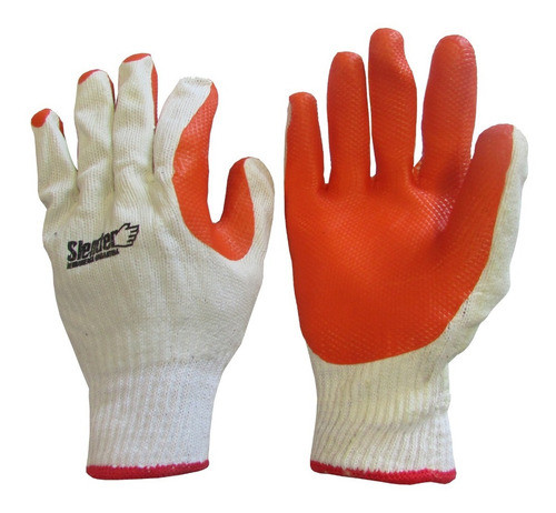 Guantes De Trabajo Ladrillo Algodón Palma De Goma - Aym 0