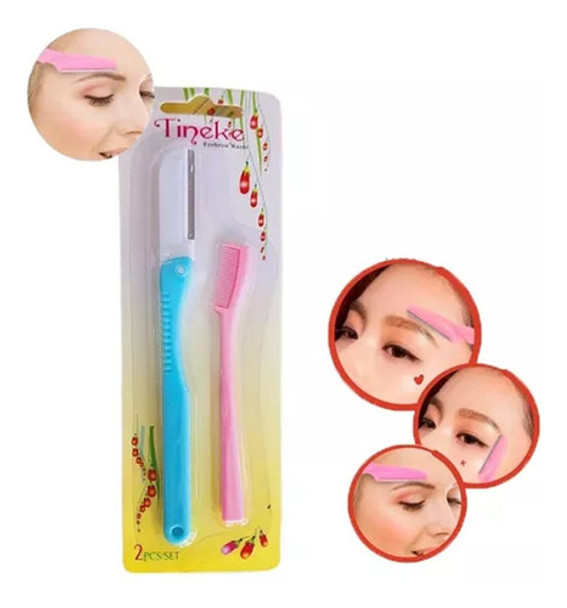 Kit Perfilador Cejas Rostro Facial + Peine Cejas 0