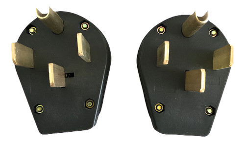 2 X Nema 14-50p 50a 125/250v Hoja Recta Ángulo Enchufe Secad 0