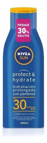 Nivea Protector Solar Hidratante Sun Fps30 X 400 Ml 0