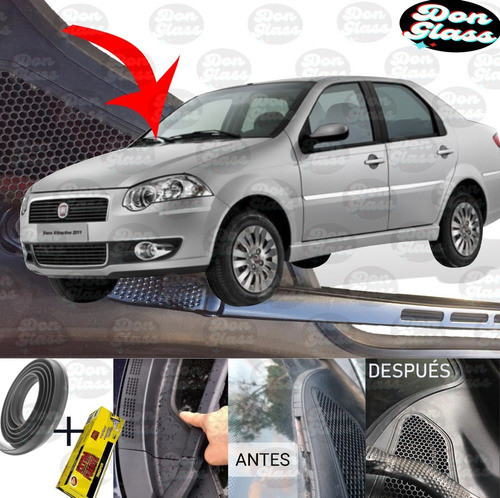 Kit Para Reparación Burlete Rejilla De Parabrisas Fiat Siena 0