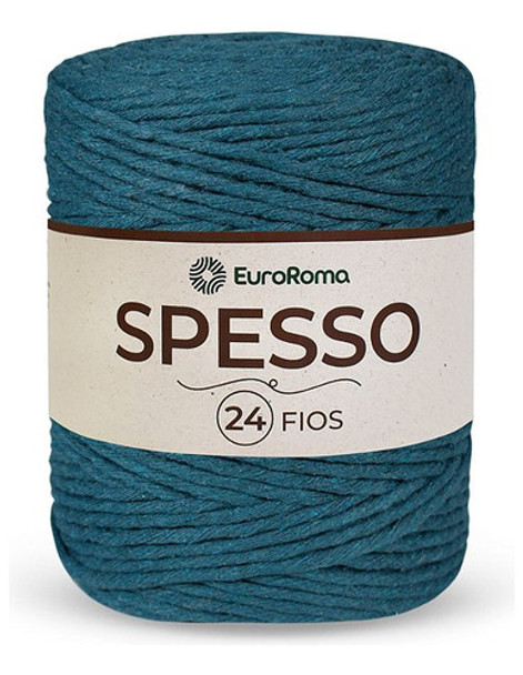 Barbante Spesso 24 Fios Azul Petróleo Euroroma - 1kg |crochê 0 Barbante Spesso 24 Fios Azul Petróleo Euroroma - 1kg |crochê 0