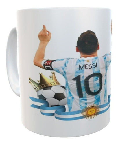 Taza Cerámica Messi Festejo Del Rey 0