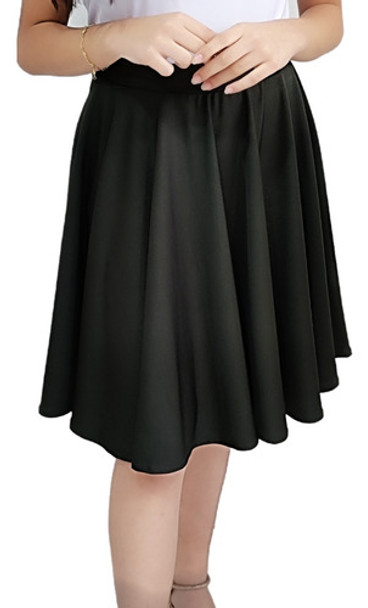 Saia Godê Duplo Infantil Preta 0 Saia Godê Duplo Infantil Preta 0