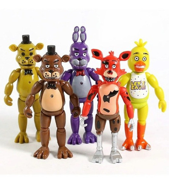 Cinco Noites Na Coleção De Freddy De 5 Figuras Flexíveis 0