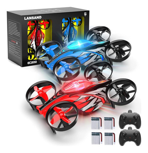 Lansand 2pack Mini Drones Para Niños, Principiantes, Adultos 0
