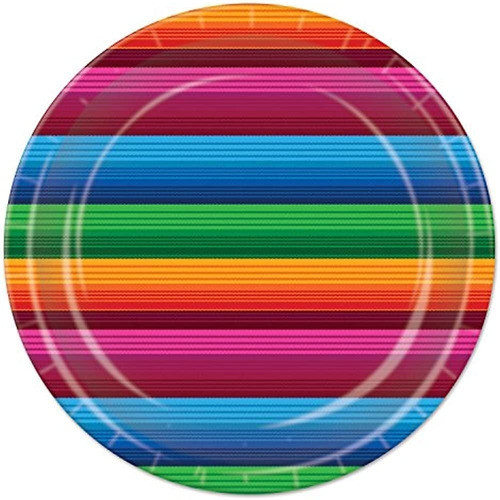 Beistle Fiesta Platos 9 Multicoloreado 0