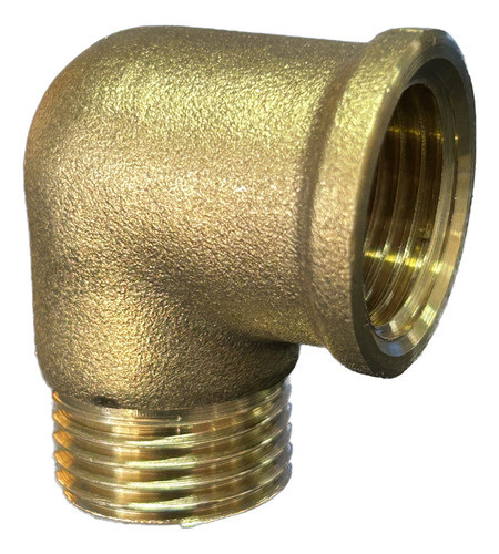 Codo 1/2 Pulgada Bronce Macho - Hembra 0