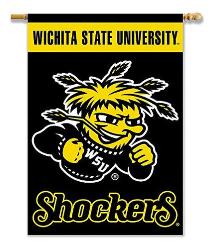 ~? Bsi Ncaa Wichita State Shockers Banner De 2 Lados Con Man 0