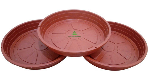 Prato 24 Cm De Diâmetro Para Vasos Pote Cor Cerâmica - Sr 0
