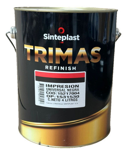 Primer Impresion Universal Negra Trimas Sinteplast 4 Lts 0