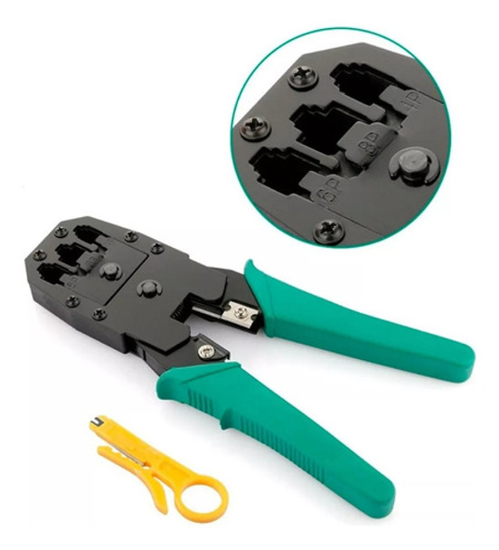 Pinza Pela Cables Rj45/11/12 Cable Lan Red Crimpeadora 0