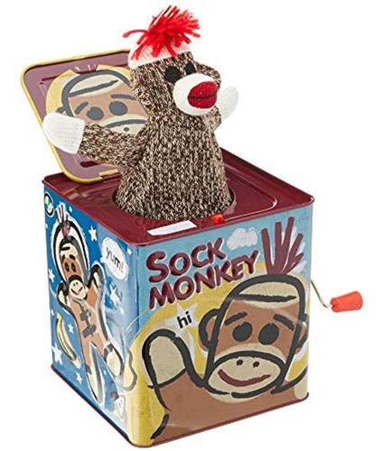 Schylling Sock Monkey Jack En La Caja 0