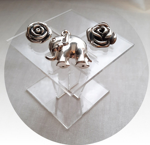 Exhibidor Base De Dijes Y Anillos En Acrílico De 3mm Joyería 0