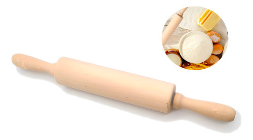 Palo De Amasar Giratorio Madera 44 Cms D+m Bazar 0