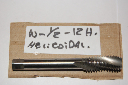 Macho  De  1/2   - W - 12 Hilos -  Helicoidal 0