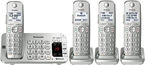 Panasonic Kx Tge474s Link2cell Bluetooth Cordless Phone 0