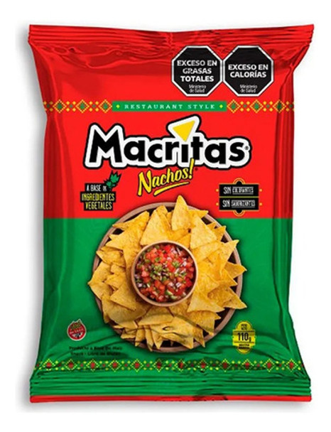 Nachos Macritas Sabor Original 90g Snack Sin Tacc 0