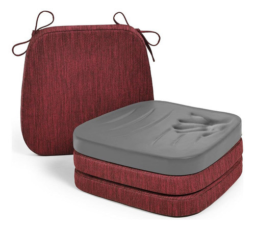 Baibu 17 X 16 Pulgadas Cojín De Silla De Doble Capa Para Sil 0