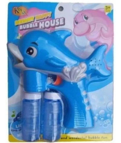 Brinquedo Pistola Lança Bolhas De Sabão À Pilha Com Som. 0