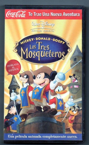 Los Tres Mosqueteros - Mickey - Donald - Goofy - Vhs 0