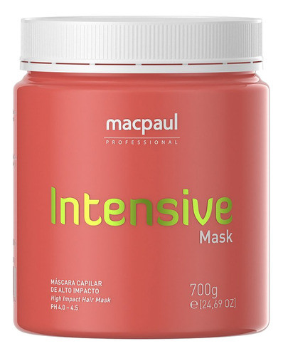 Máscara Hidratante Intensive Macpaul 700ml 0
